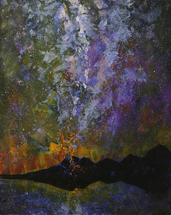 Galaxy acrylic canvas 72x91cm