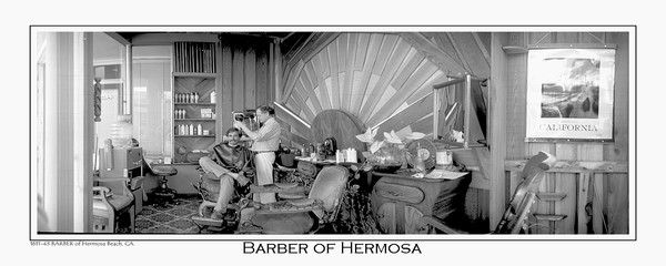 1611 43 BARBER of Hermosa Beach, CA CARD