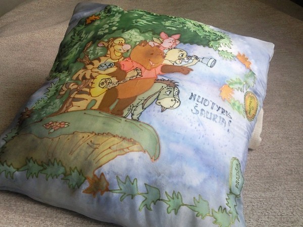 Hand painted Silk Pillow case-gameboard for family
