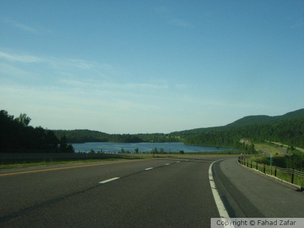 From Albany, NY to Montreal, QC on the I-87.