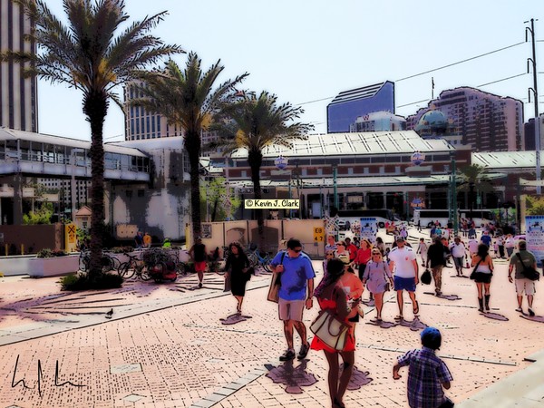 New Orleans Riverfront, Photo / Digital Painting