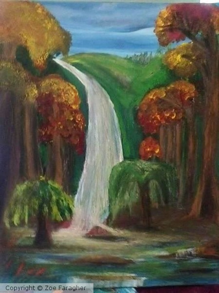 AUSTRALIAN WINTER WATERFALL - READY TO HANG