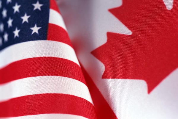 US + Canada flags Photos.com WFL 0841