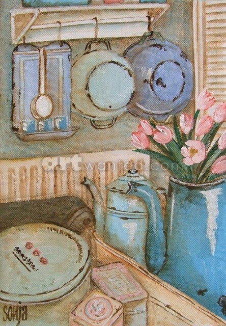 Blue Kitchen Still life