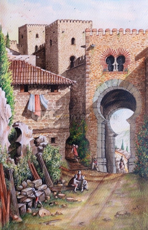 Inside Puerta de Granada c16th century.