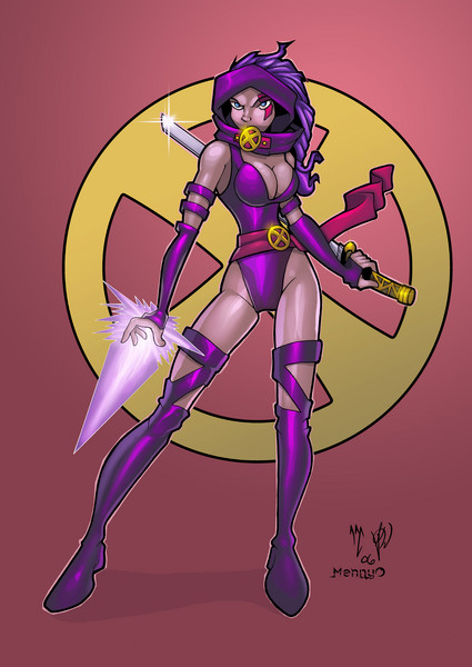 Finished Psylocke print