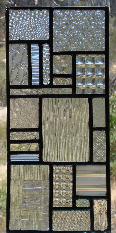 leaded architectural glass stained glass panel