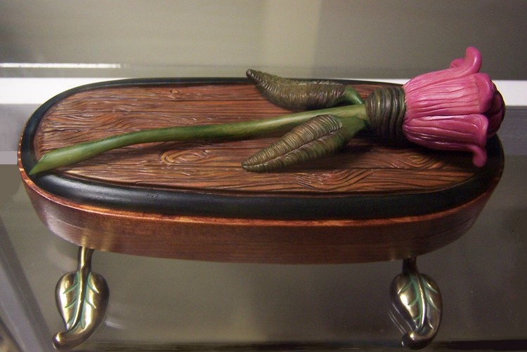 Pink flower box