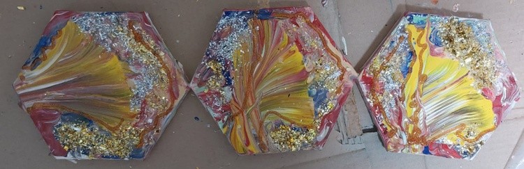 abstract acrylic on canvas