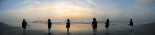 On the beach
