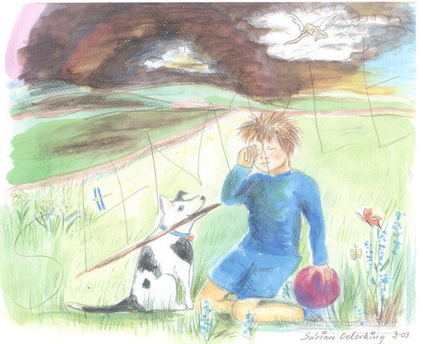 The boy and the dog