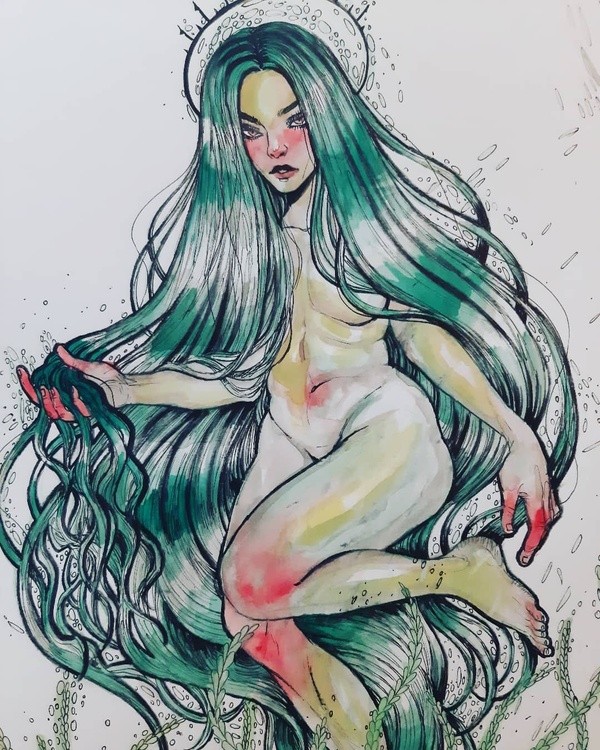 Fully colored version of The Nix of the Mill Pond