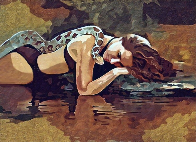 Lady And The Snake