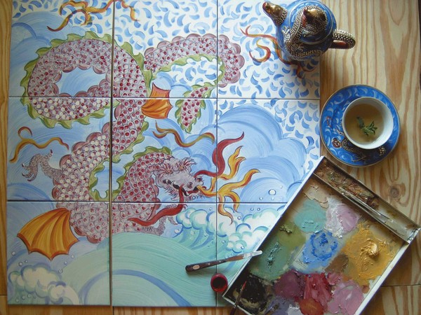 DRAGON SERVE TRAY
