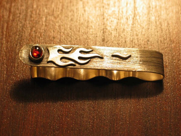 Sterling tie clip