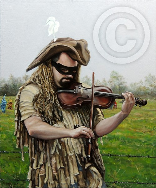 Courir de Mardi Gras - Le violoniste masqué