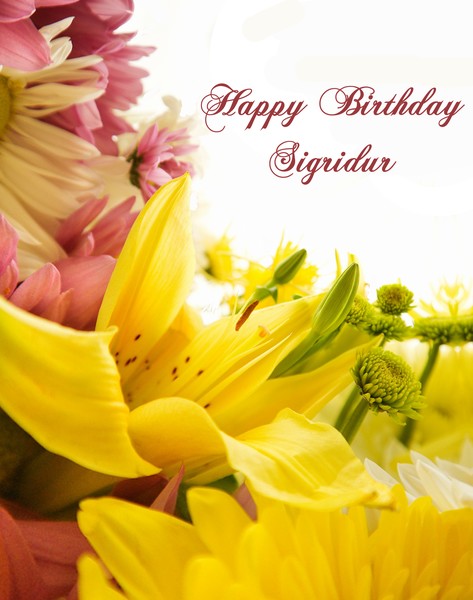 Happy Birthday Sigridur