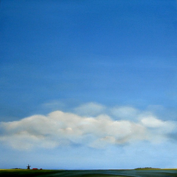 Zeeland, a farm and a windmill.
