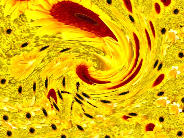 Yellow Floral Wind Dream