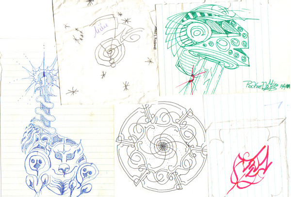 scattered designs