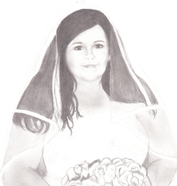 Michele on her Wedding Day