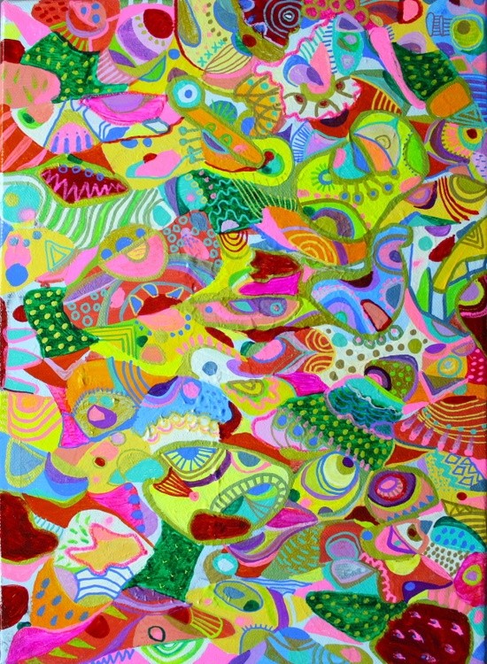 Colorful abstract art by Veera Zukova