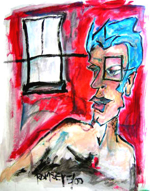 red and blue