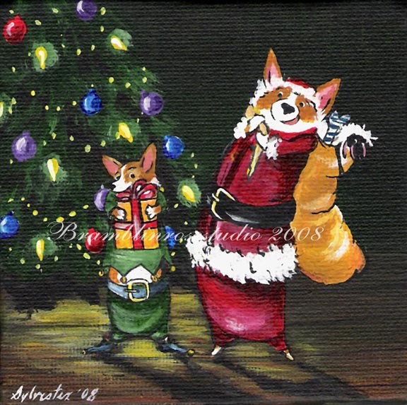 Santa and His Wee Welsh Elf 