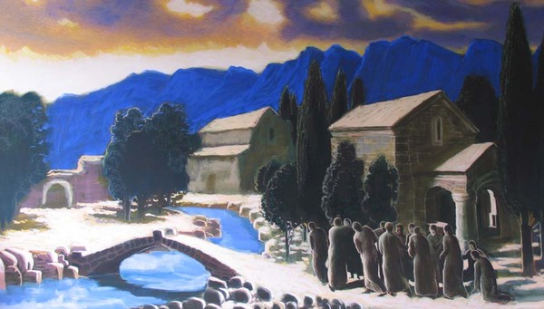By the temple