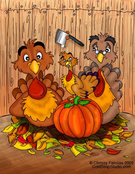 Turkeys in a Barn