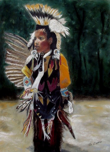 Indian Boy (Pastel)