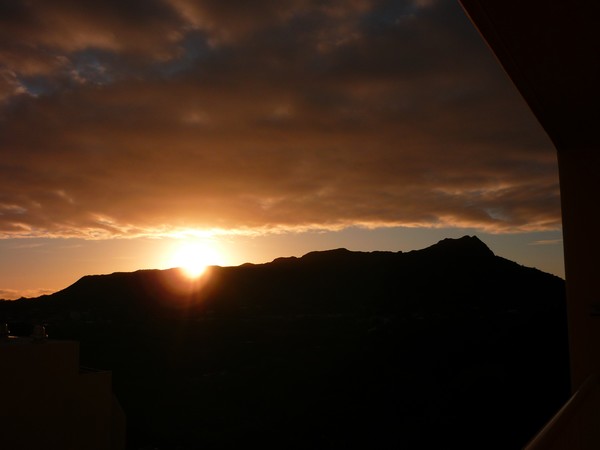 Sunrise over Diamondhead