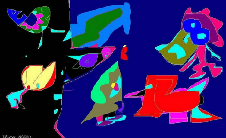 More devils waiting on the other side..(c) 2005 Elton houck..digital art...