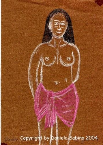 half nude
