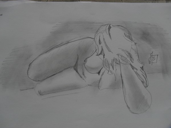 Resting lady