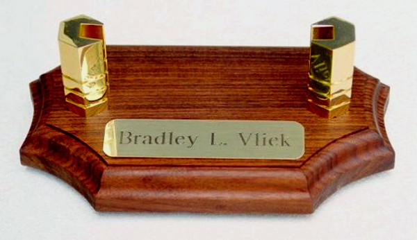 Morado Wood Desktop Business Card Holder