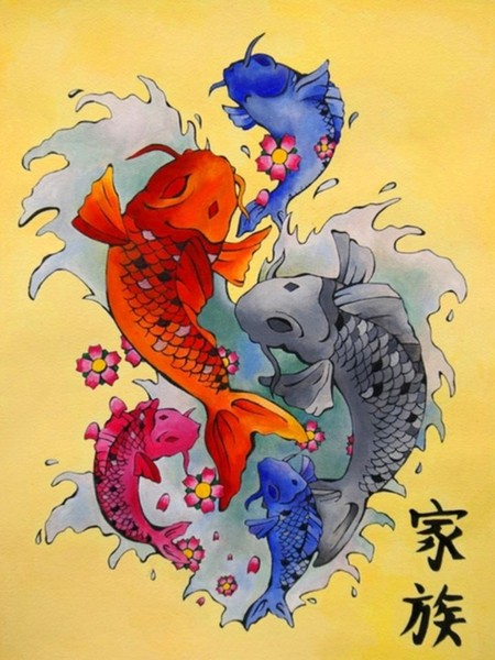 Koi Family Tattoo