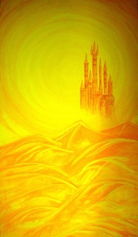 Castle in the Sun Yellow 0107 70x40cm