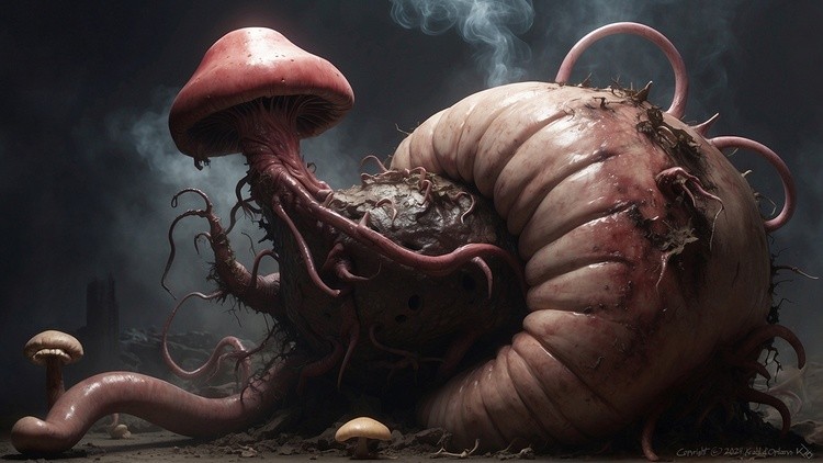 Mushroom Larva