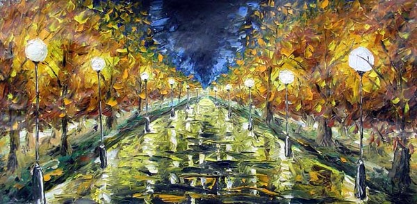 Rybakow.com ORIGINAL OIL HAND PAINTING KNIFE ART 