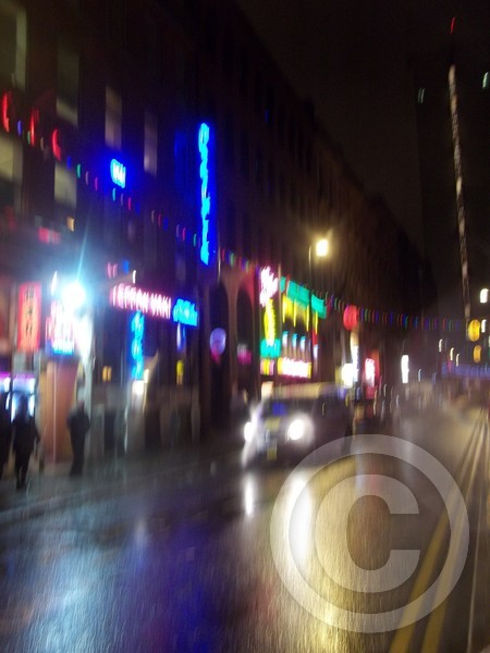 Manchester, Chinatown. Night