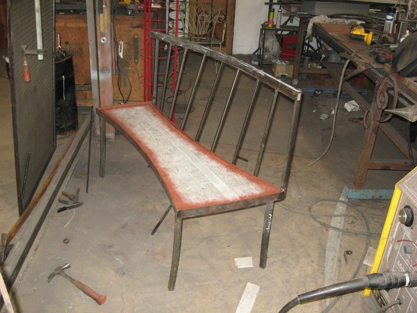 bench in progress