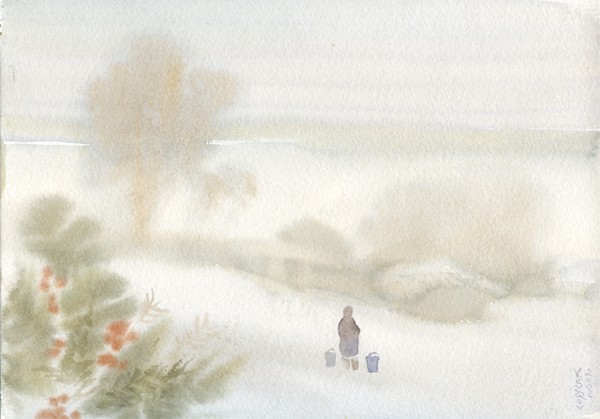the winter on Volga