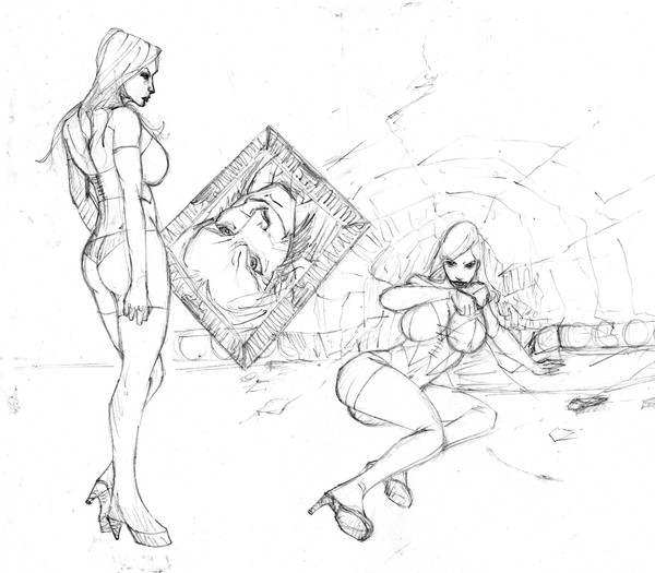 emma frost vs selene(aka white queen vs black )