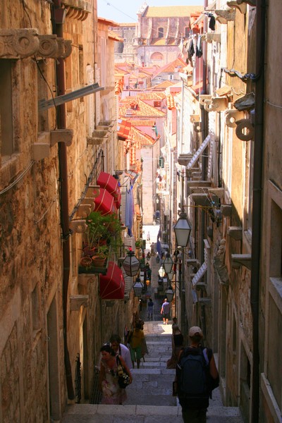 A Narrow Street In Old Dubrovnik