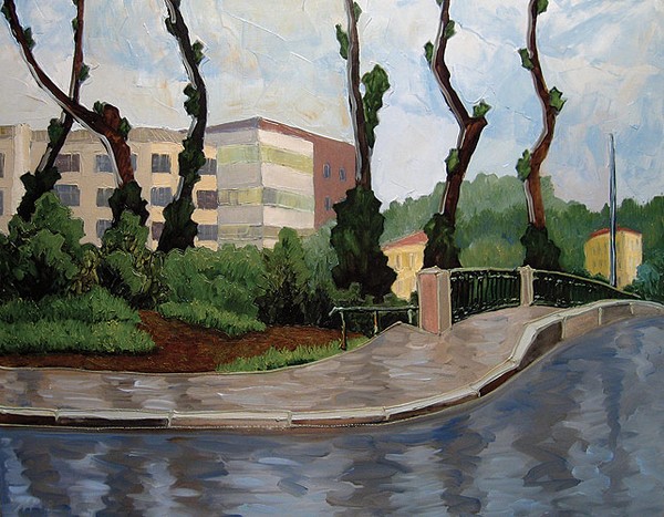 After rain. Oil on canvas, 