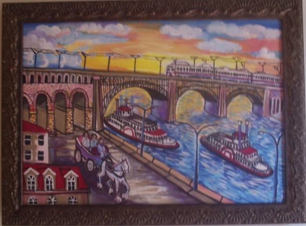 Canvas Eads Bridge
