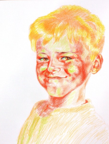 The solar boy (the son of artist Sasha)