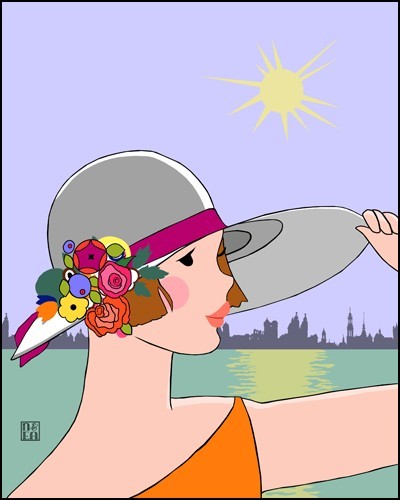 Joanne in Orange and Lavender, 8