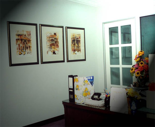 Paintings Hanging in Office